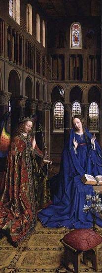 Jan Van Eyck Annunciation, National Gallery of Art. oil painting image